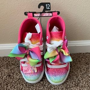 JoJo multi color glitter sneakers! Girls size 12.